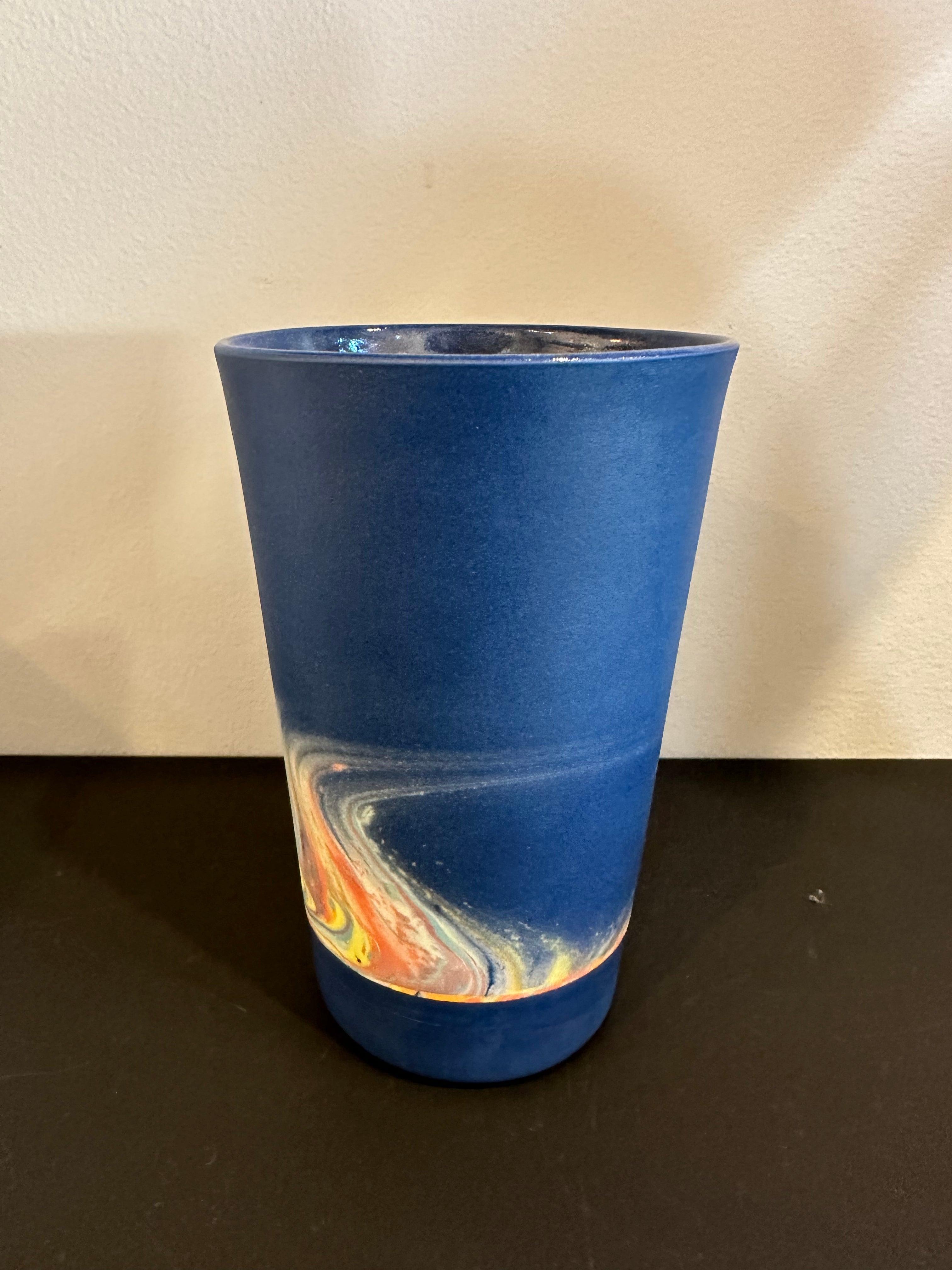 Cobalt aurora insulated mug
