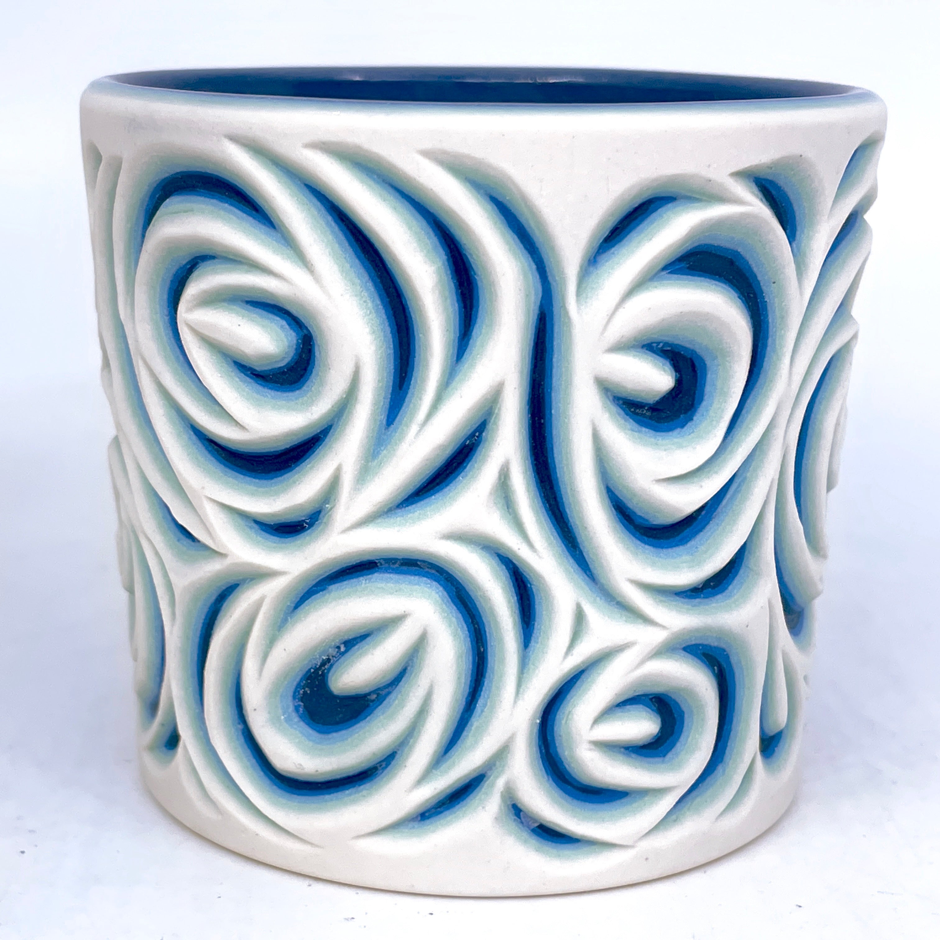 Glacier Roses 5-Layer Carved Tumbler