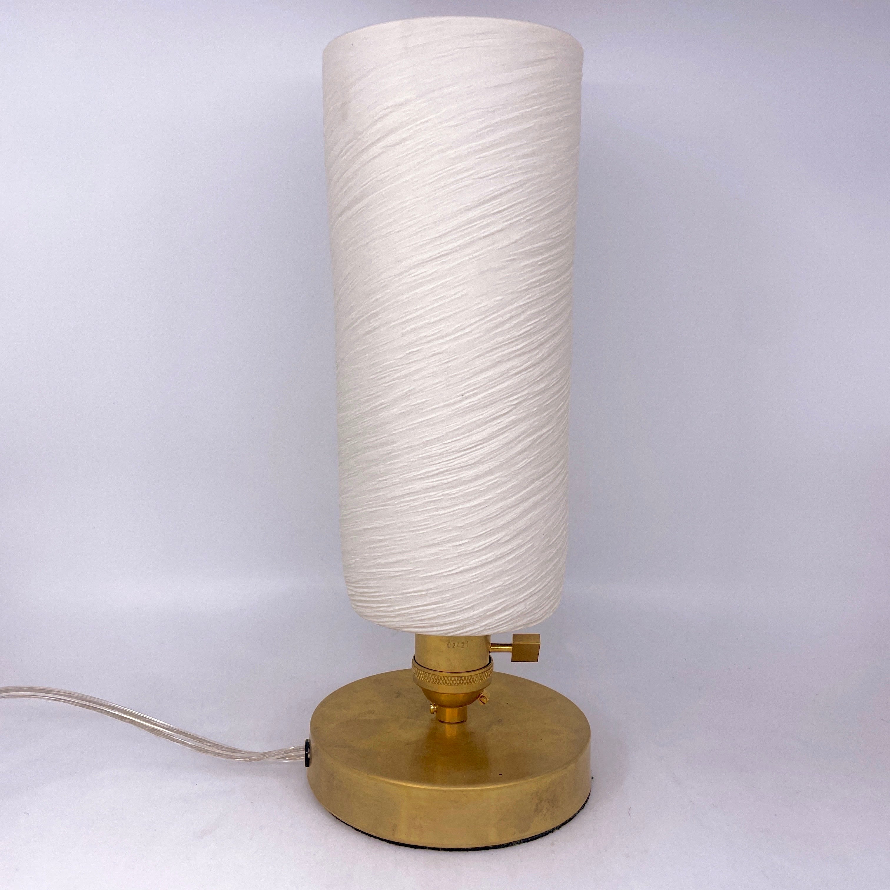 Table Lamp- “Lava” hand-carved White Porcelain Shade and Choice of Base (ready to ship)
