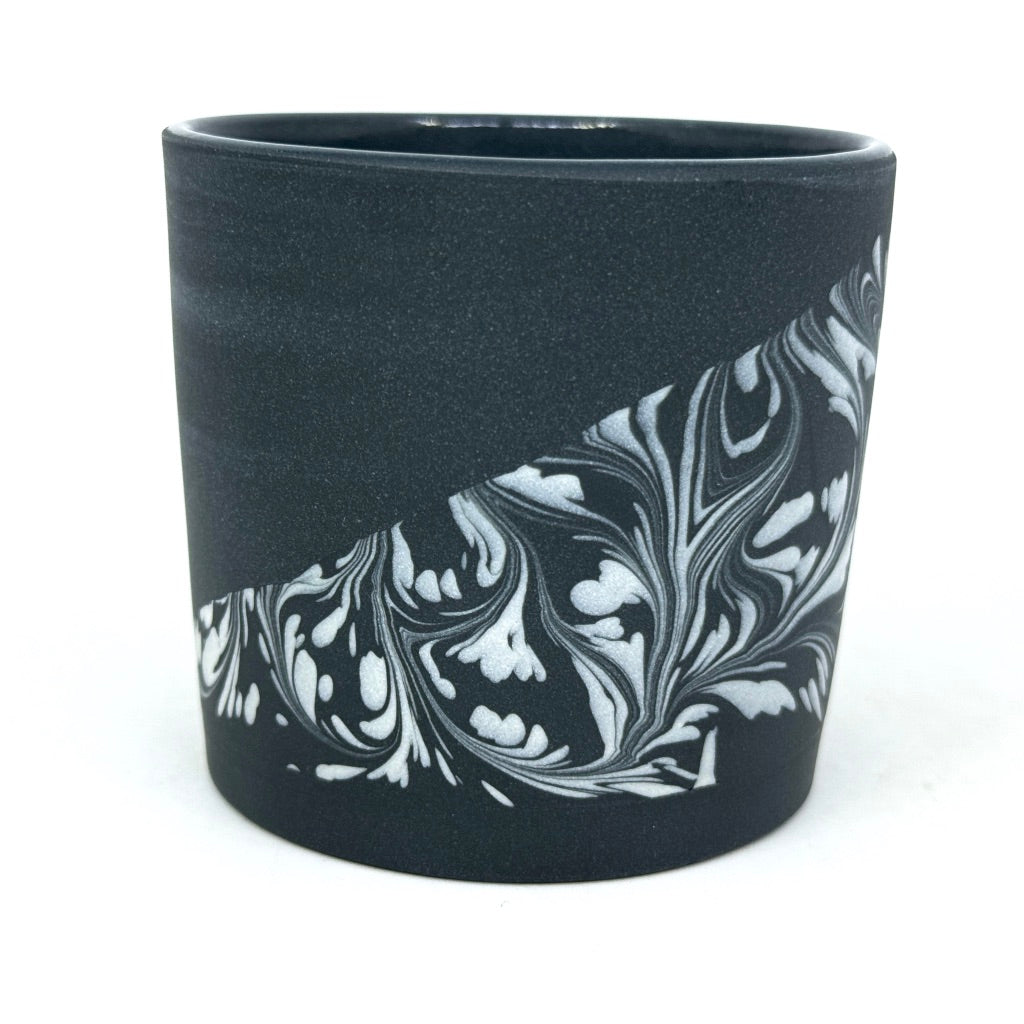Feathered Swirl Wave Tumbler - Black **Preorder, ships in 4-6 weeks**
