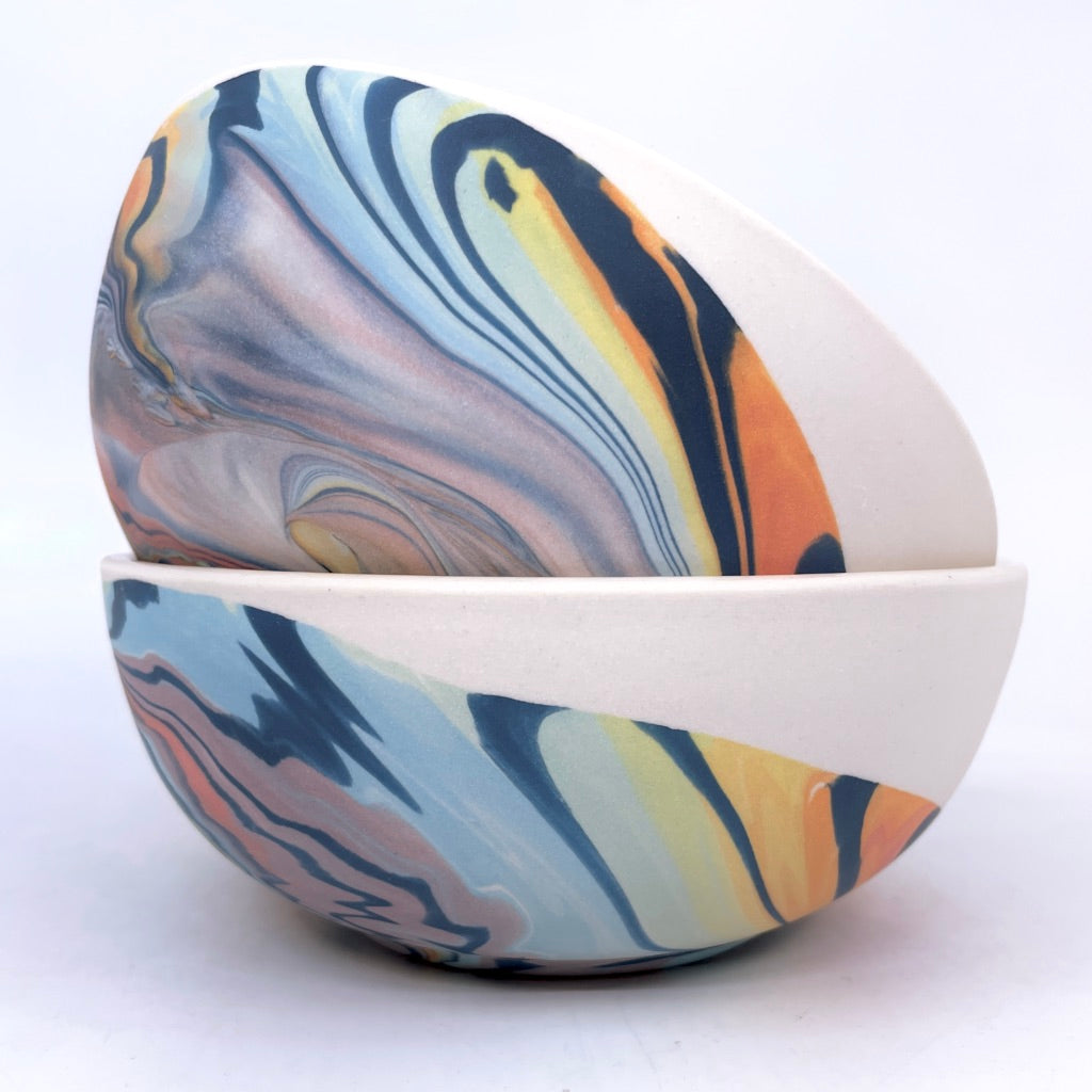 Rainbow Wave Soup Bowl Preorder *Ship in 4-7 weeks*