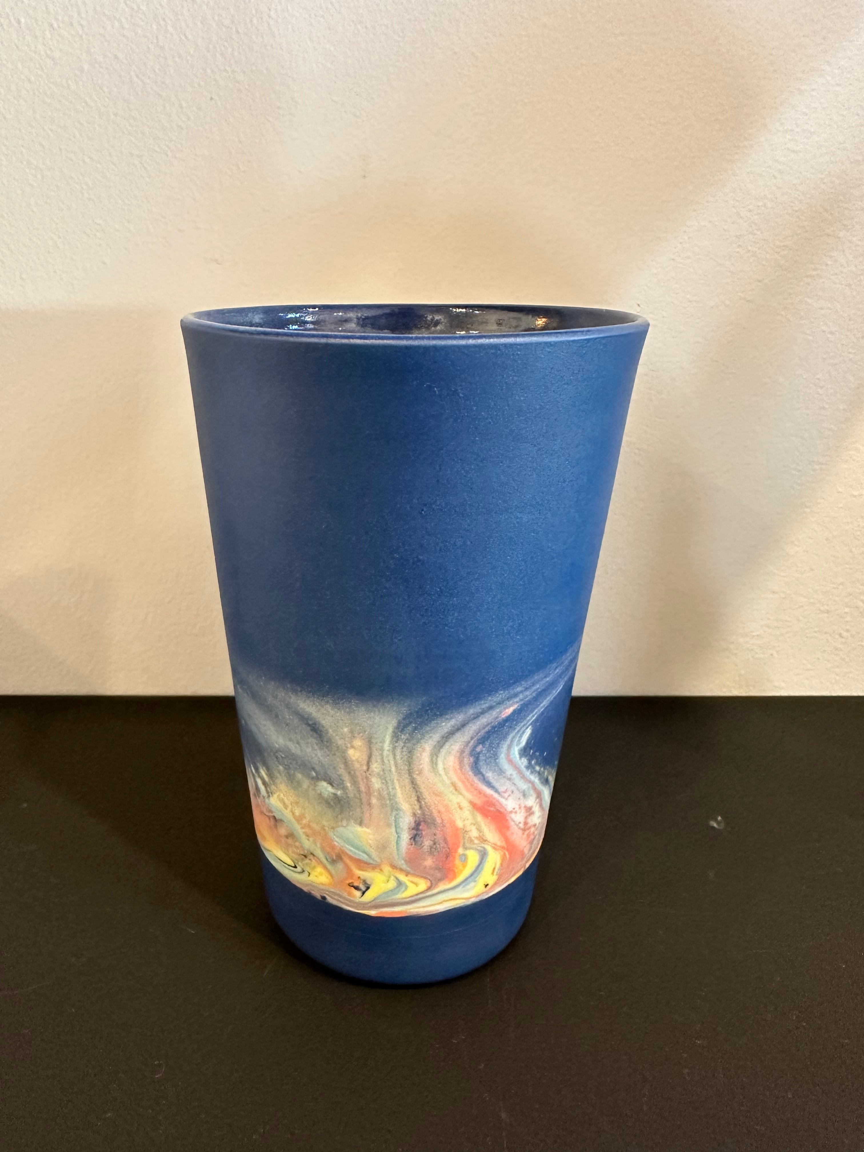 Cobalt aurora insulated mug