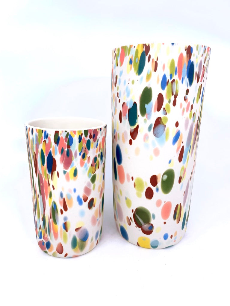 Confetti Column Vase - 3 Sizes Preorder *ship in 4-7 weeks*