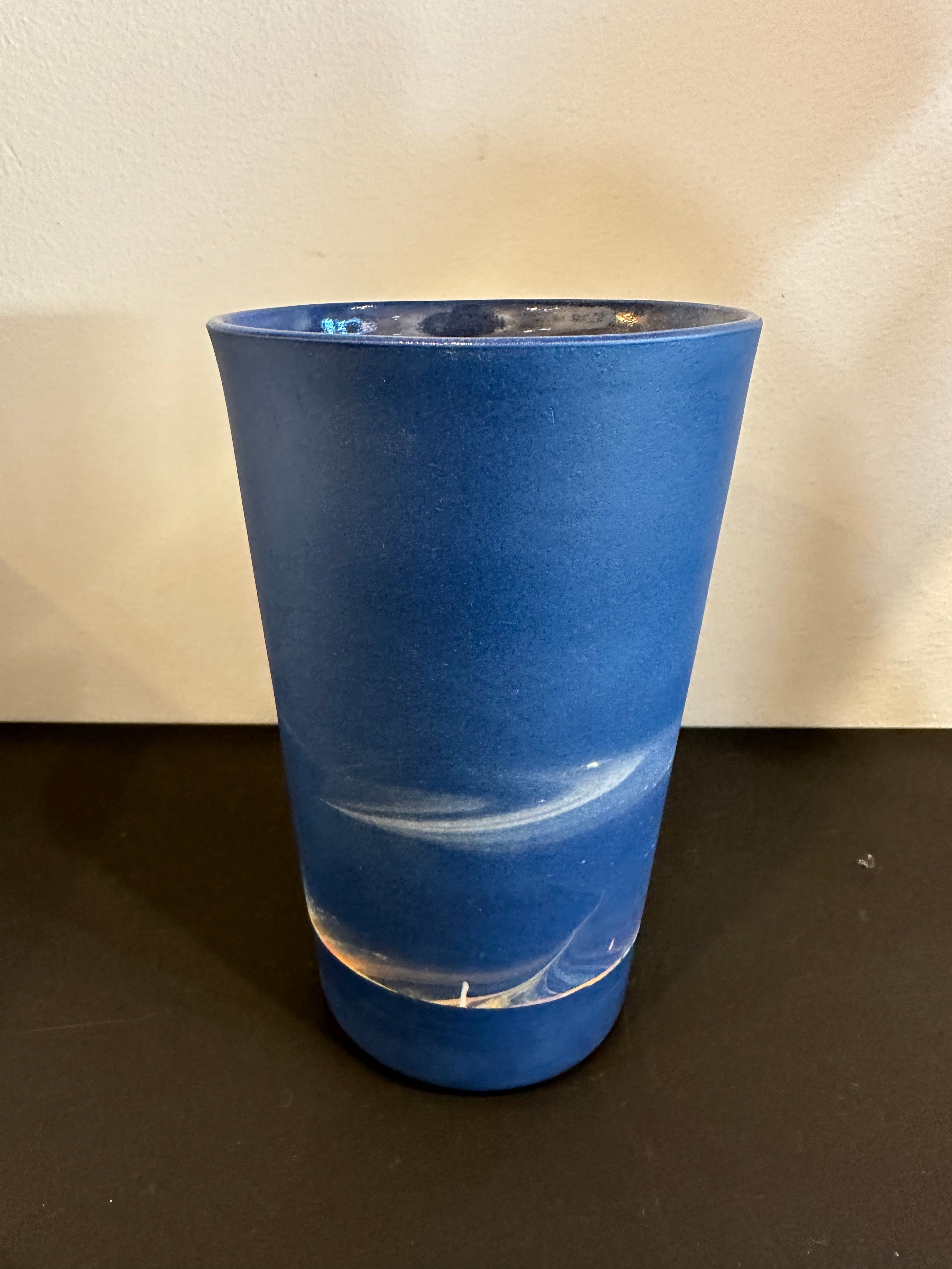 Cobalt aurora insulated mug