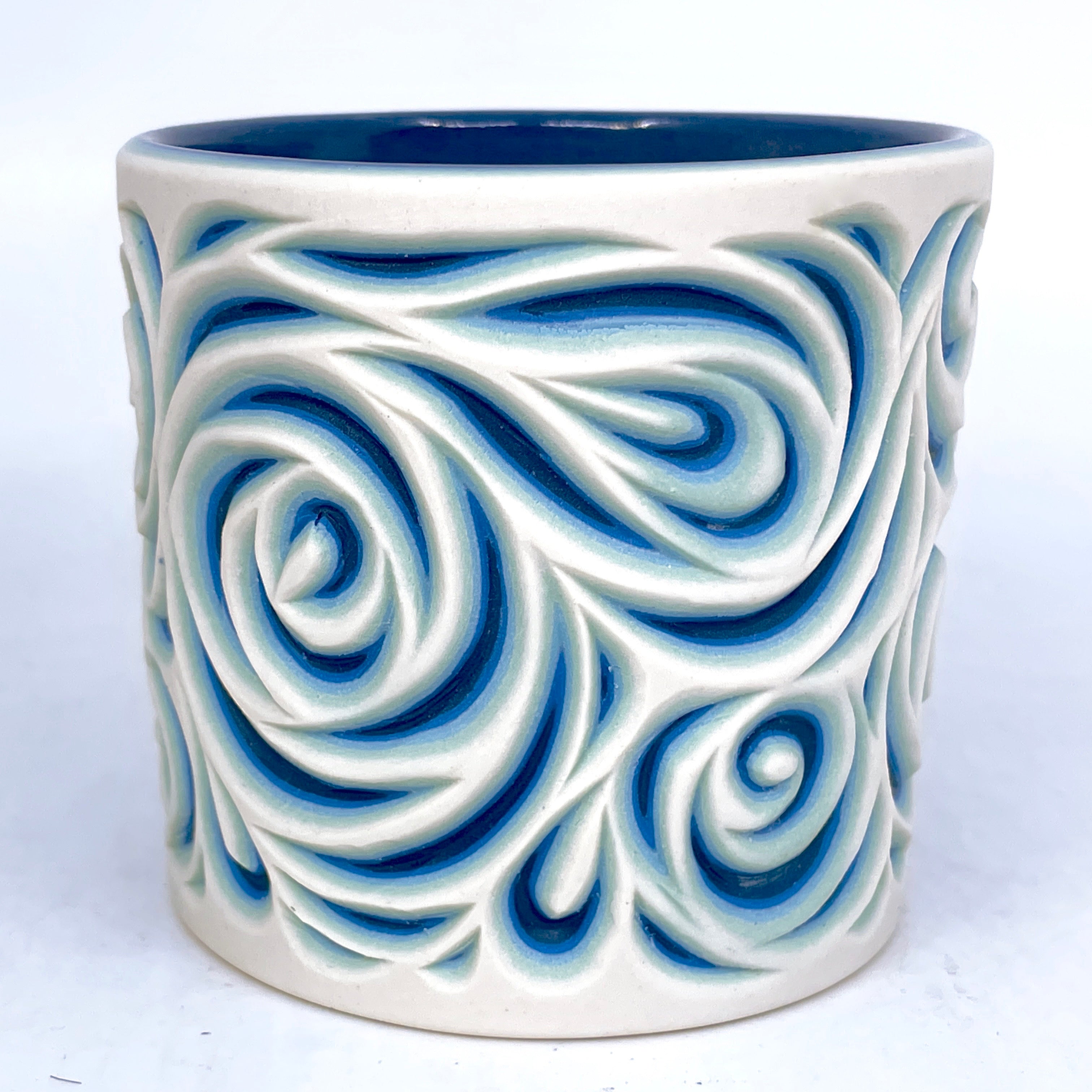 Glacier Roses 5-Layer Carved Tumbler