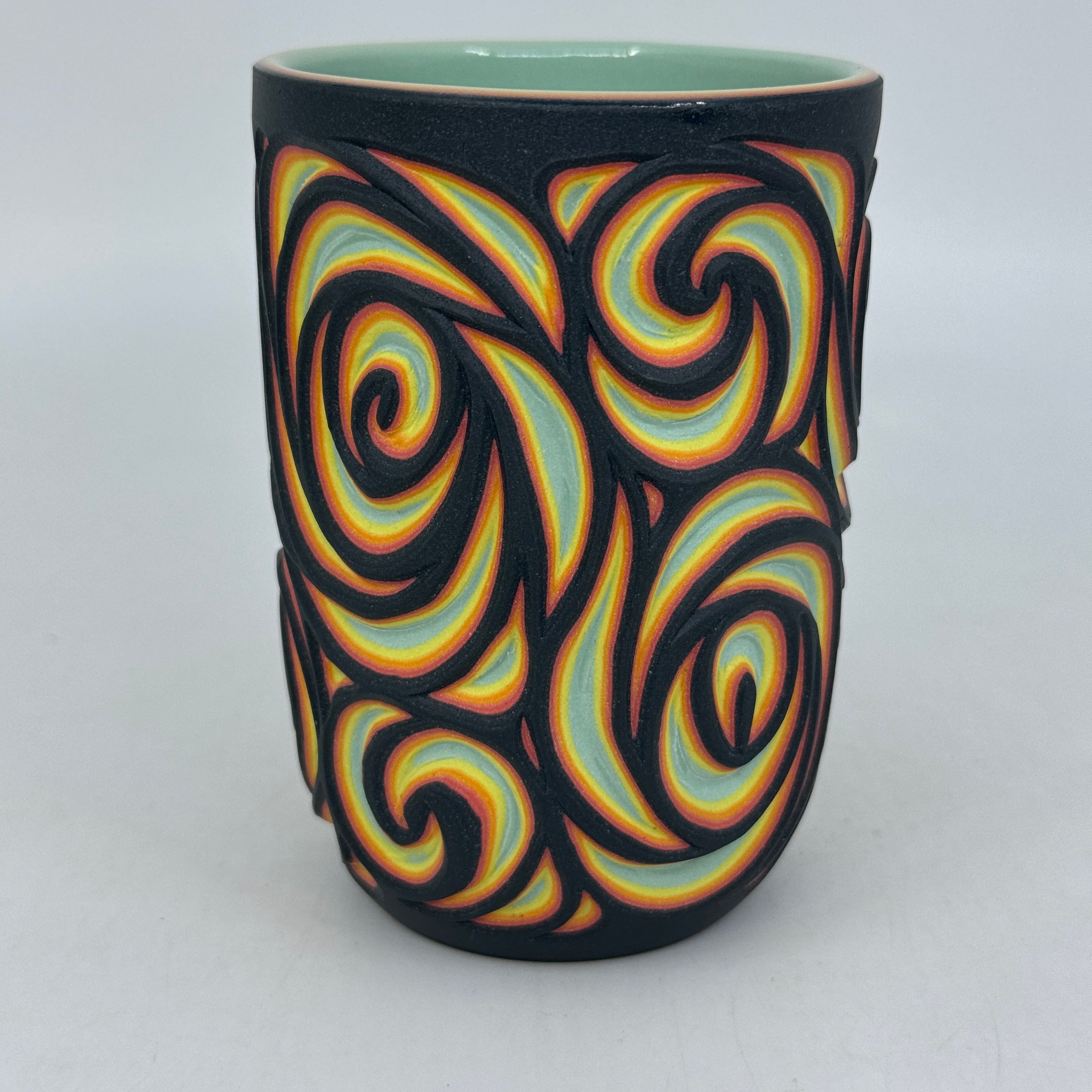 Swirl black to Bermuda juice cup *preorder* ship in 4-6 weeks.
