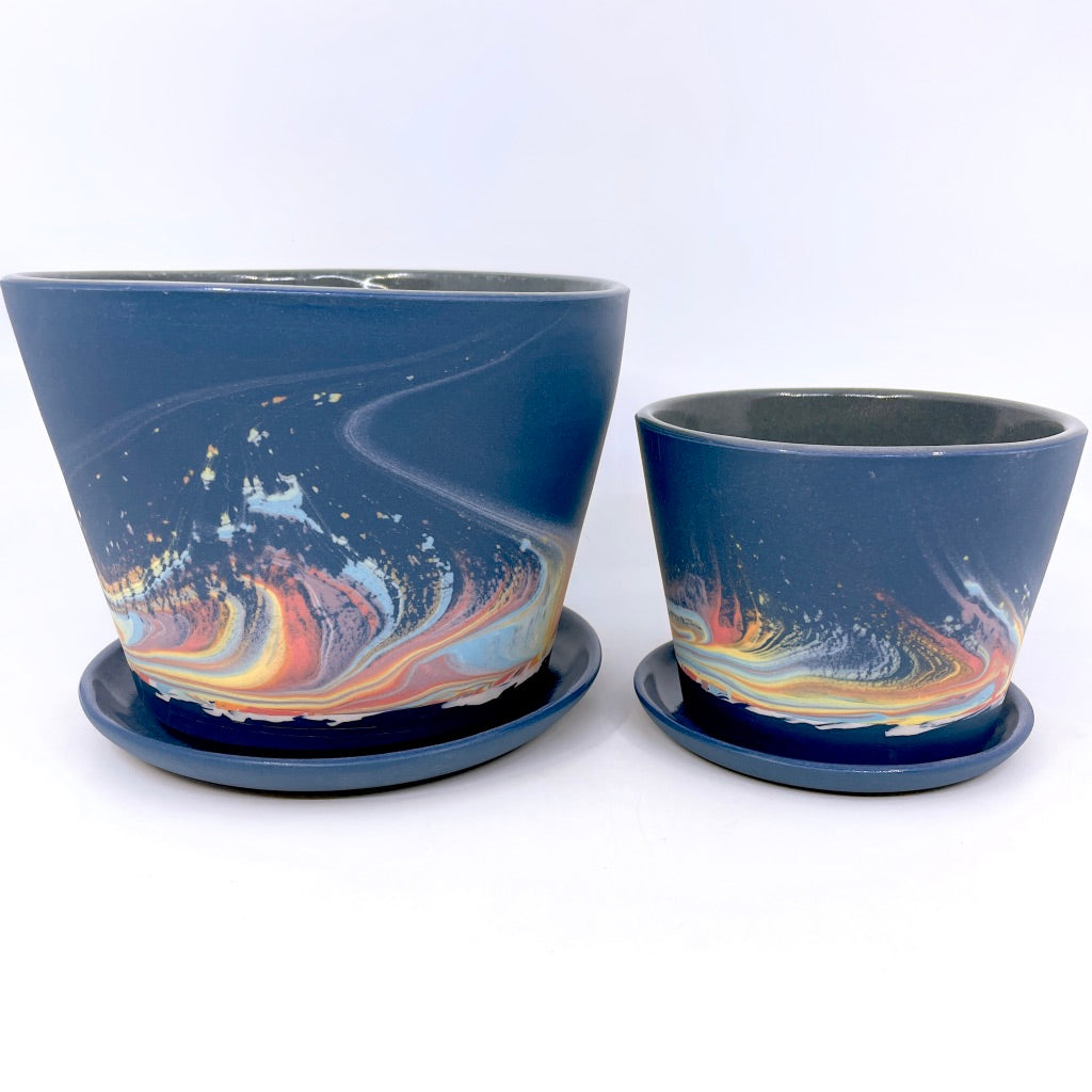 Rainbow Aurora Large Planter Preorder *ship in 4-7 weeks*