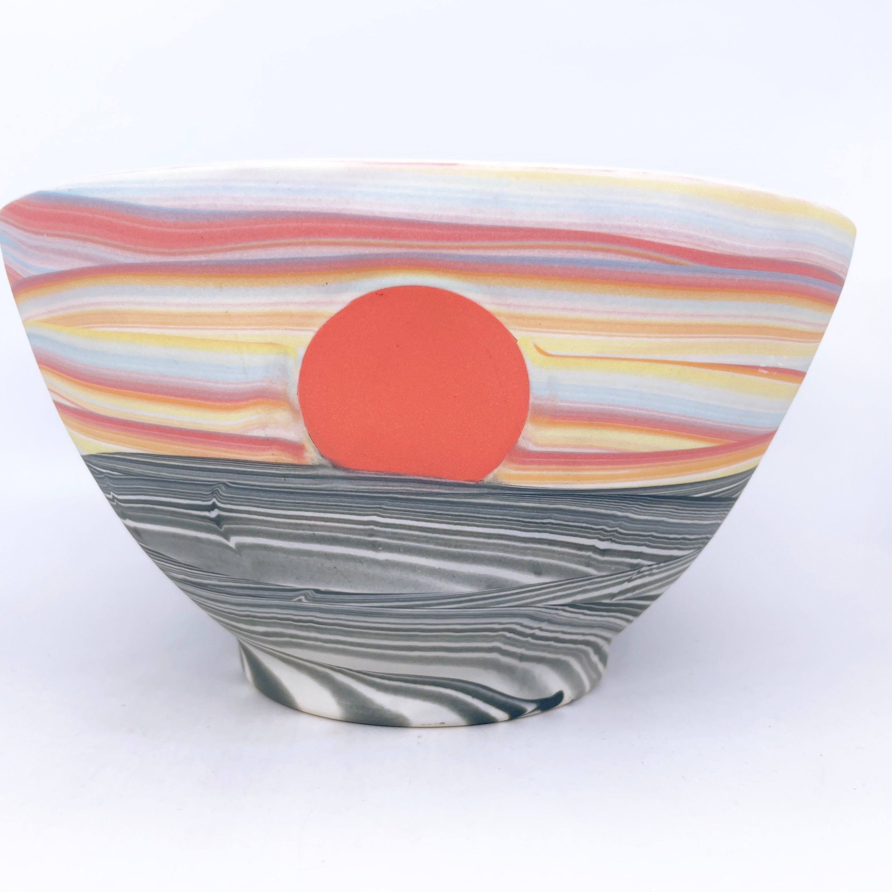 Large Serving Bowl #3 "Rainbow Horizon"