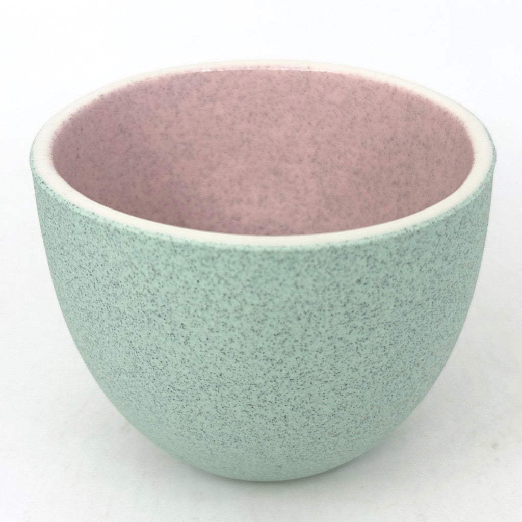 Speckle Two-Toned Mint & Pink Teacup - **Preorder** Ship in 2-4 weeks