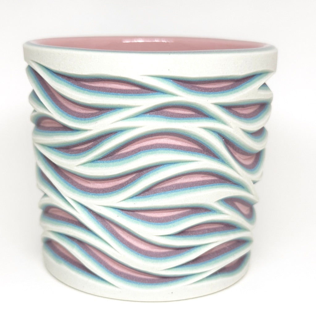 Pastel Pinks Flow Carving- 5 Layer Tumbler *Preorder, ship in 4-6 weeks*