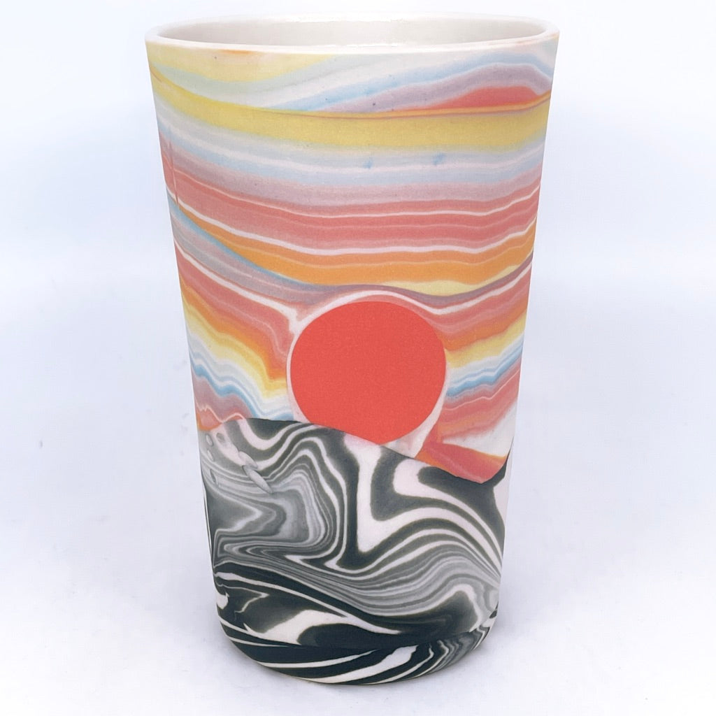 Rainbow Sunset Landscape Insulated Mug Ready to ship then preorder