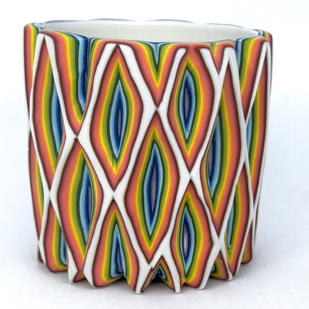 18-Layer Rainbow Spires - Functional Fine Art Tumbler (2024)