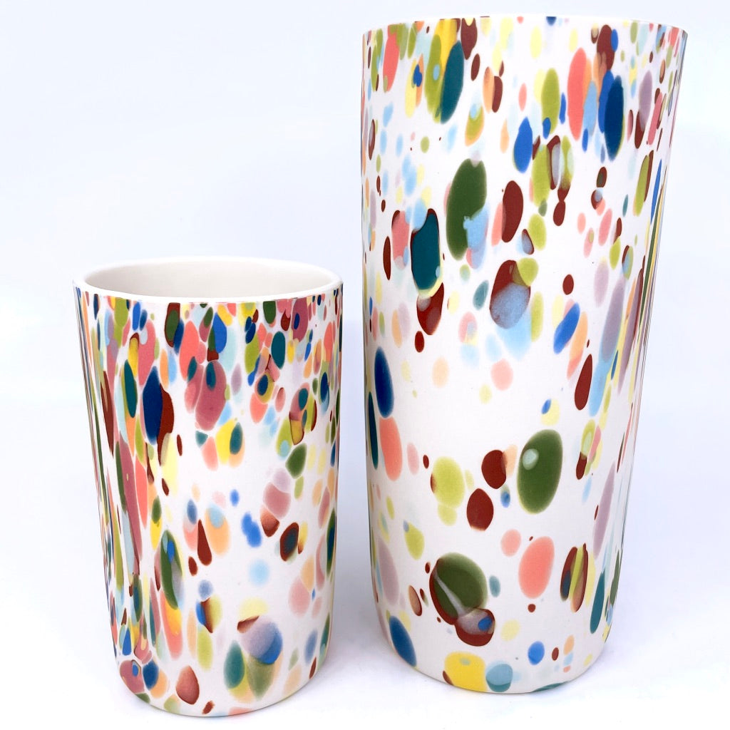 Confetti Column Vase - 3 Sizes Preorder *ship in 4-7 weeks*
