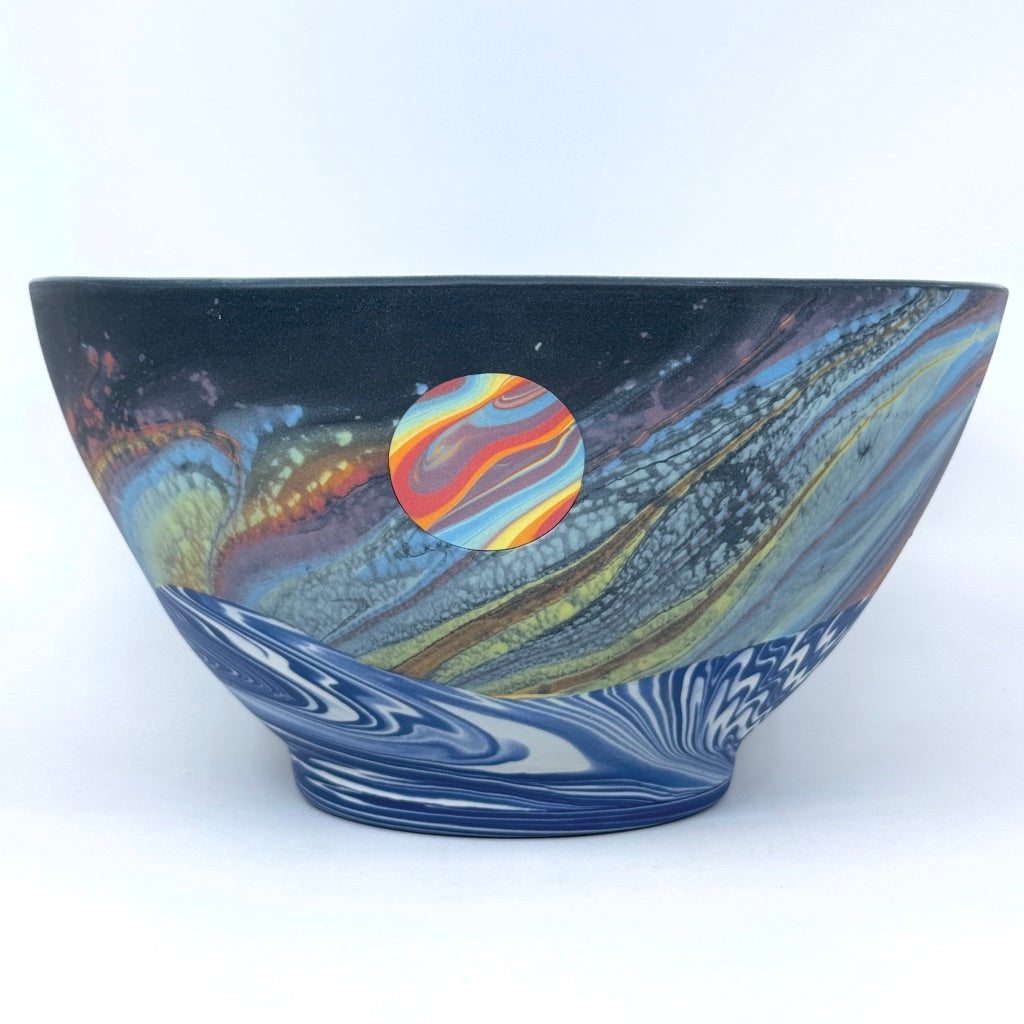 Rainbow Aurora with Wave, Large Serving Bowl *Preorder, ship in 4-8 weeks*