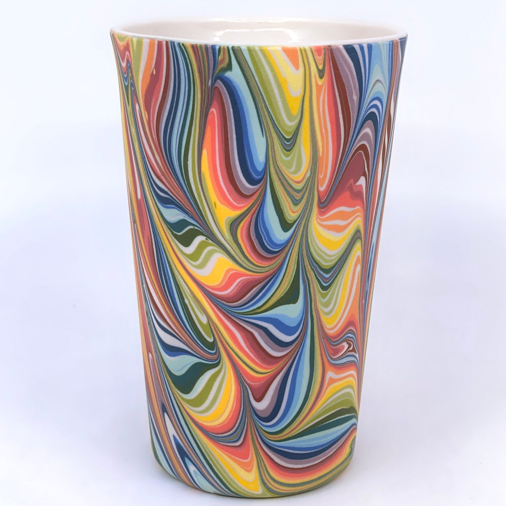 Rainbow Feathered Insulated Mug Limited Preorder *ship in 4-8 weeks*