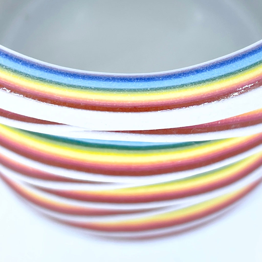 Rainbow 15 Layer Flow Carving - Functional Fine Art Tumbler