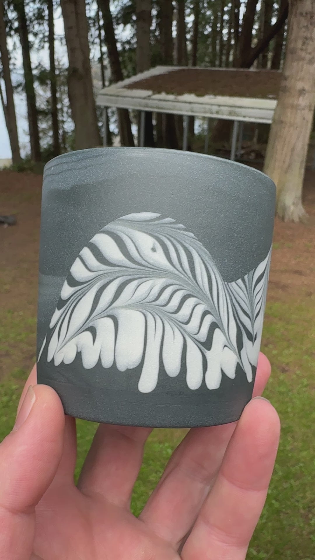 Feathered Mountain Skies Tumbler - Black **Preorder, ships in 4-6 weeks**