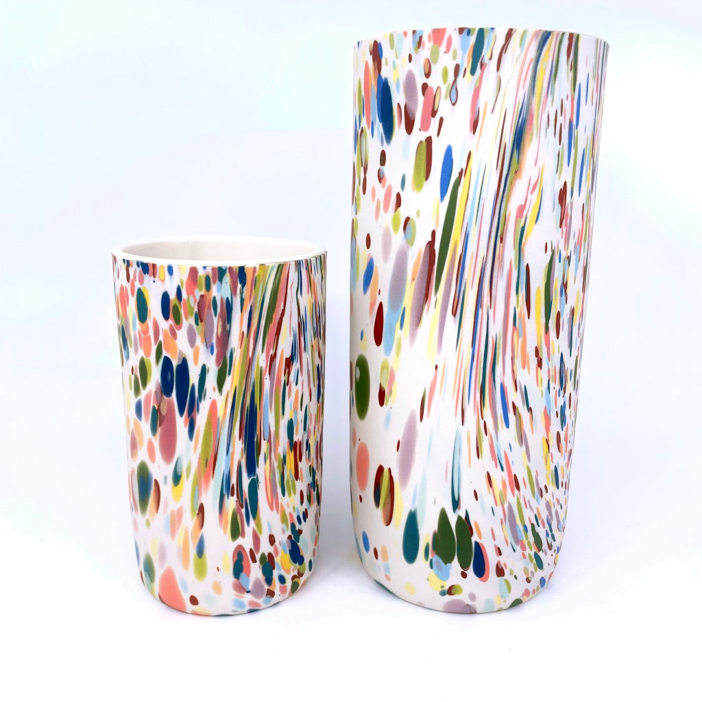 Confetti Column Vase - 3 Sizes Preorder *ship in 4-7 weeks*
