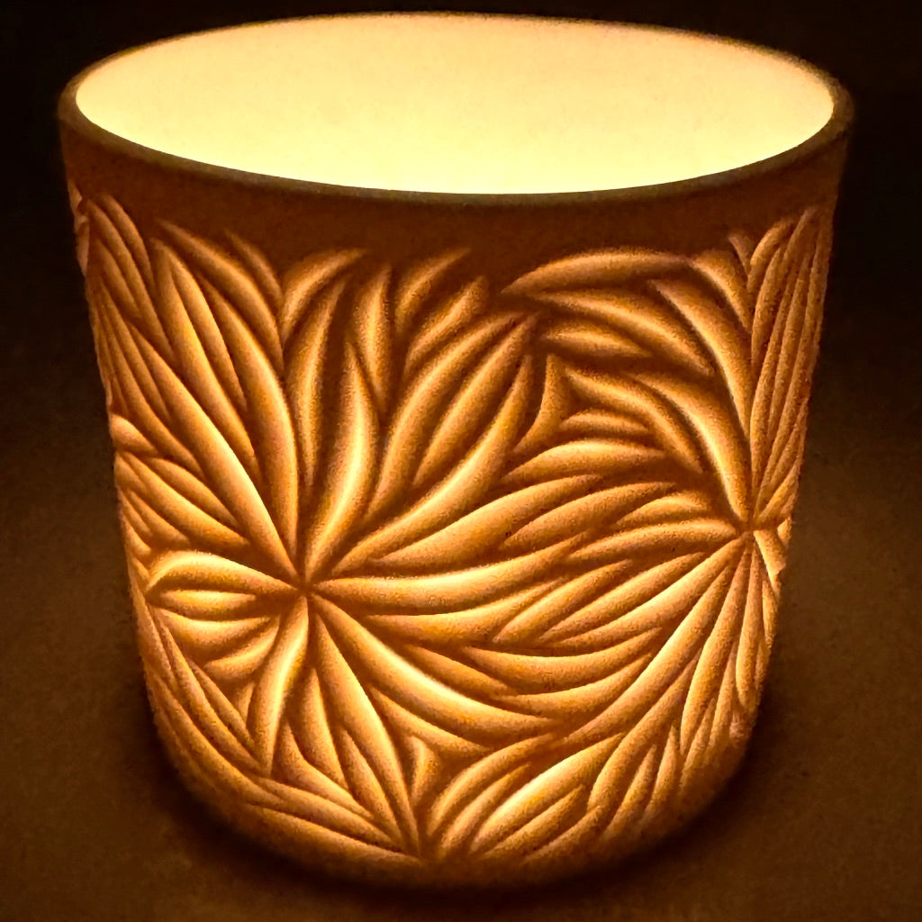 Starburst Carved Luminary *Made to Order* Ship in 4-6 weeks