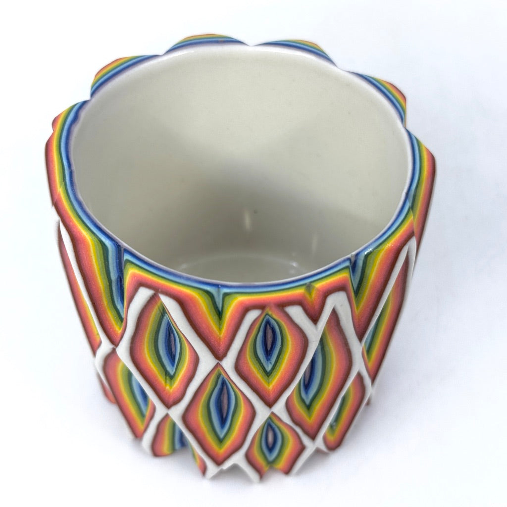18-Layer Rainbow Spires - Functional Fine Art Tumbler (2024)