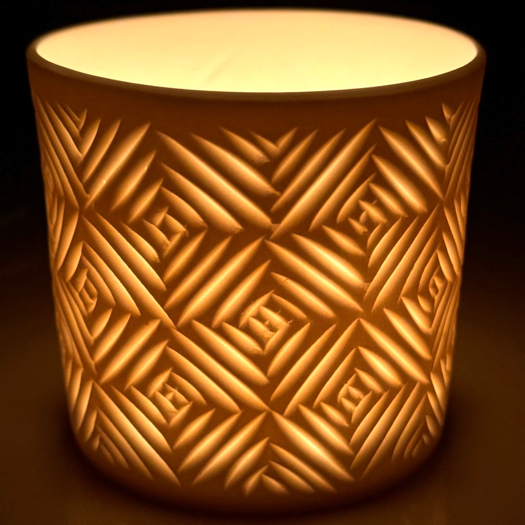 Lattice Carved Luminary *Made to Order* Ship in 4-6 weeks