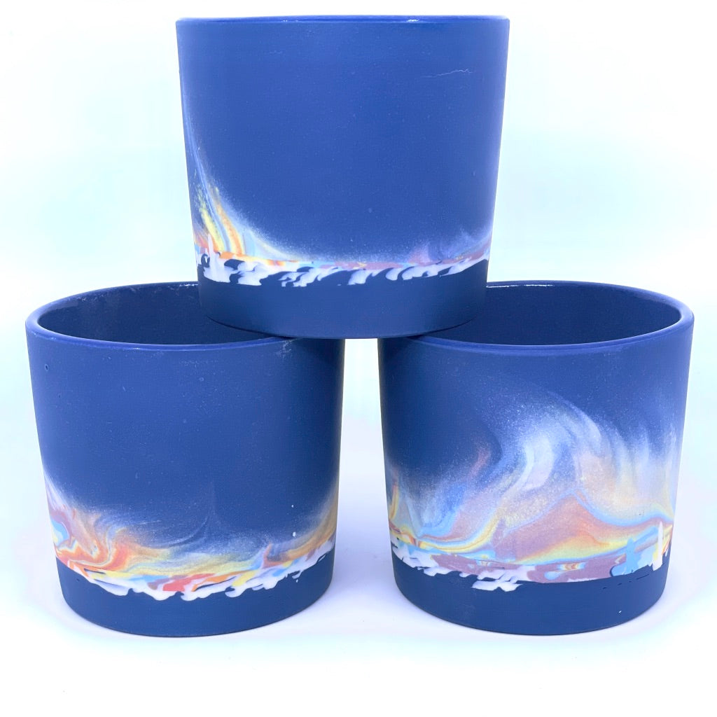 2023 Rainbow Aurora - Cobalt Background - Tumbler Preorder *Ship in 4-7 weeks*