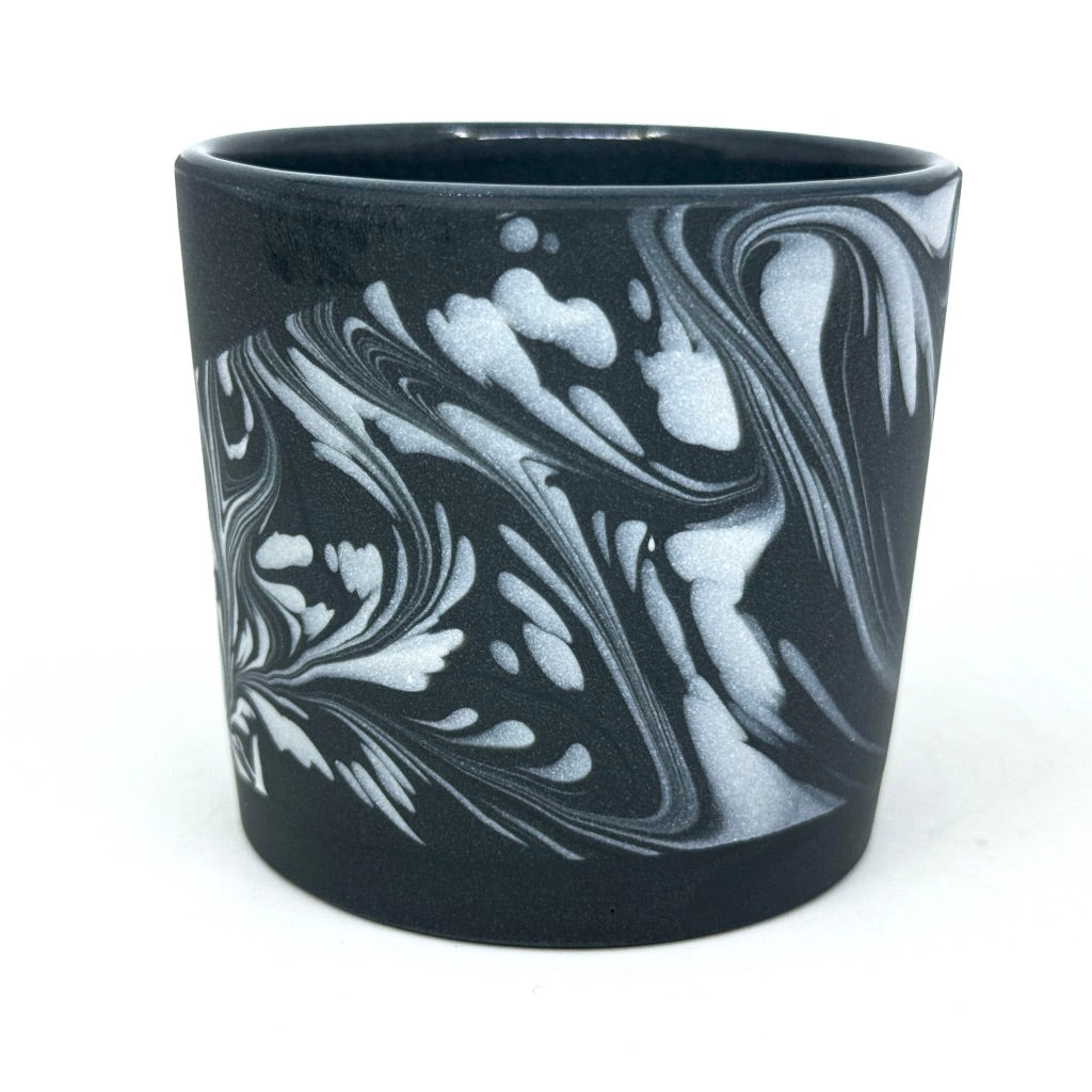 Feathered Swirl Wave Tumbler - Black **Preorder, ships in 4-6 weeks**