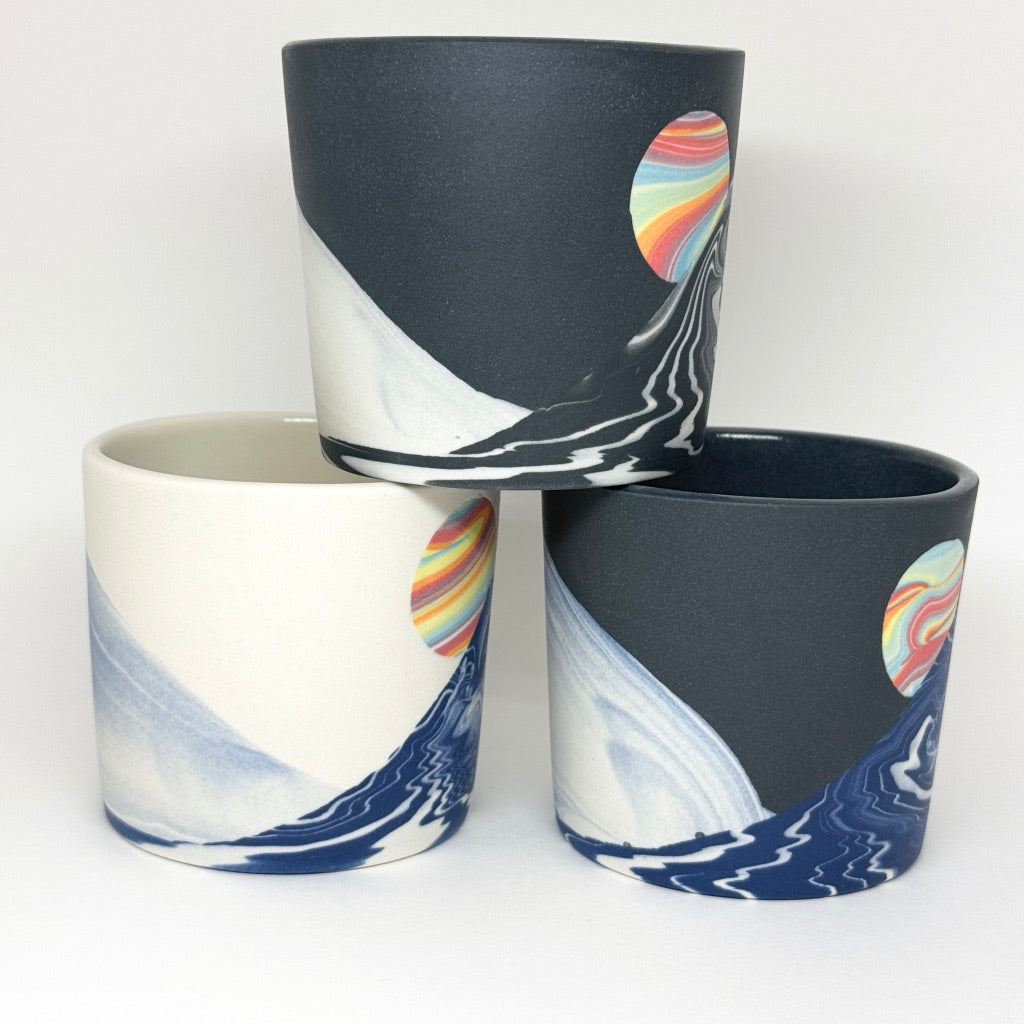 Original Wave with Rainbow Planet Tumbler - 10th Anniversary Wave Design, 3 Color Options *Preorder, ship in 4-6 weeks*