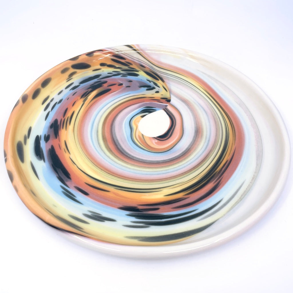 Proud Cheetah Rainbow Swirl Plate (2 Size options) *Preorder ship in 4-6 weeks*