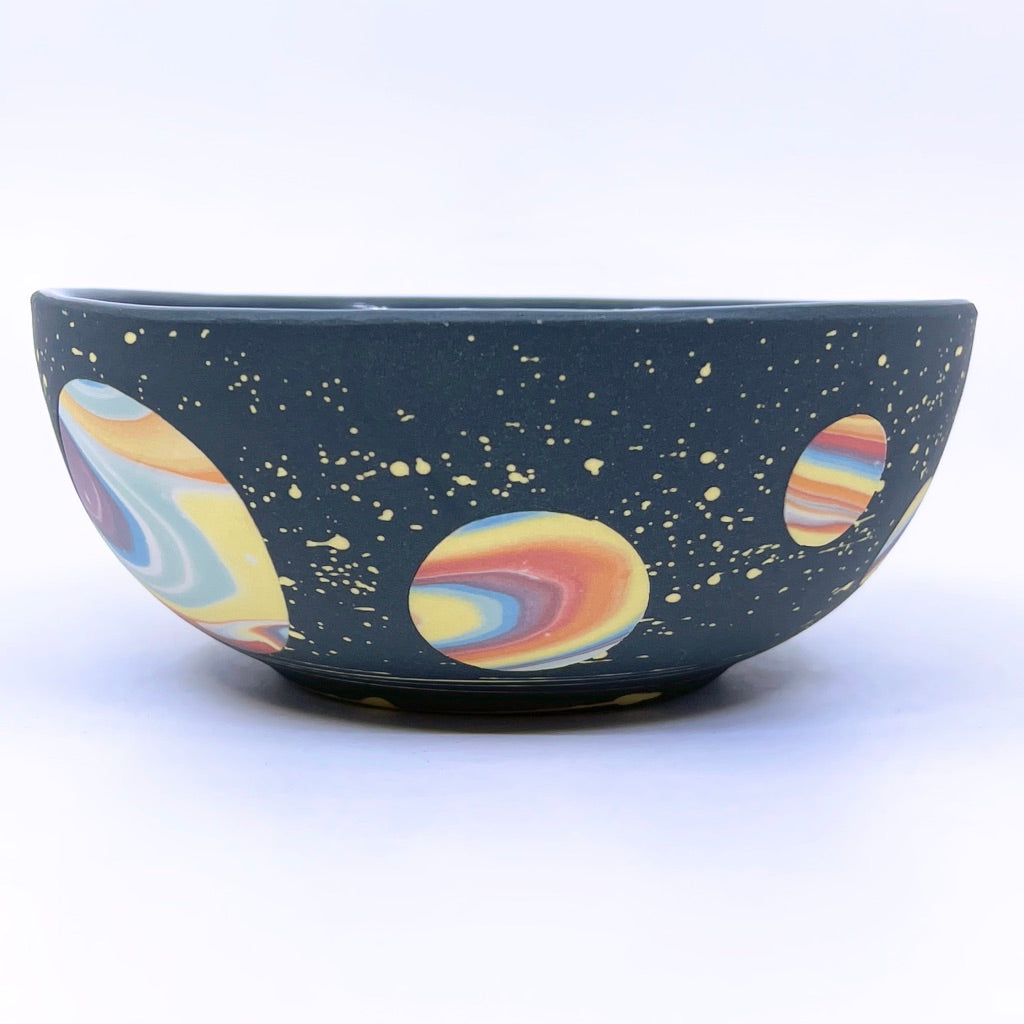 Black Rainbow Galaxy Soup Bowl- Earth Day 2022 Exclusive - *Preorder* Ship in 4-6 weeks