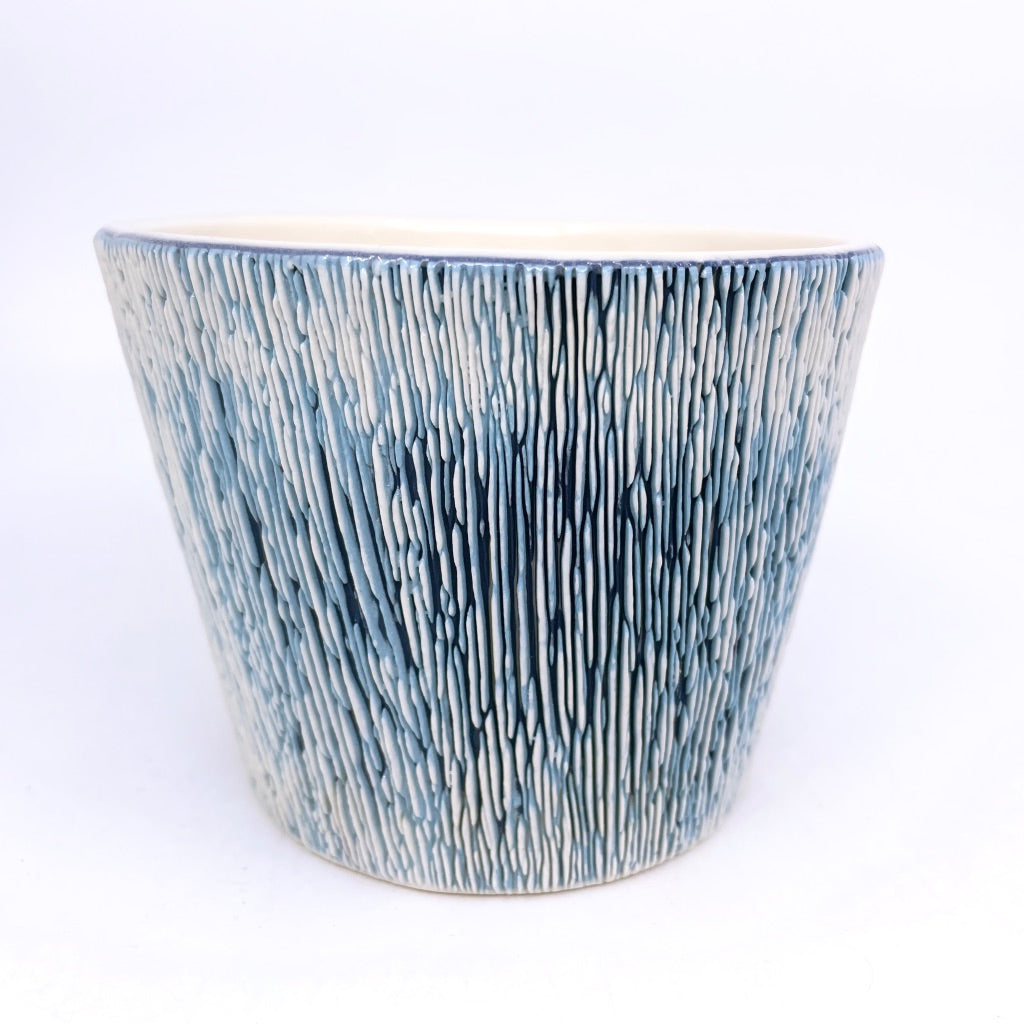 Glacier Small Planter Vertical Texture