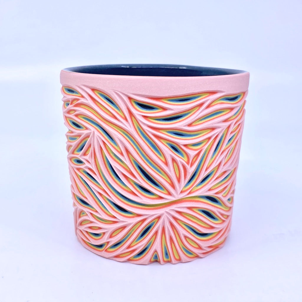 *Preorder* Cotton Candy 5-Layer Intricate Carved Tumbler (ship in 4-5 weeks)