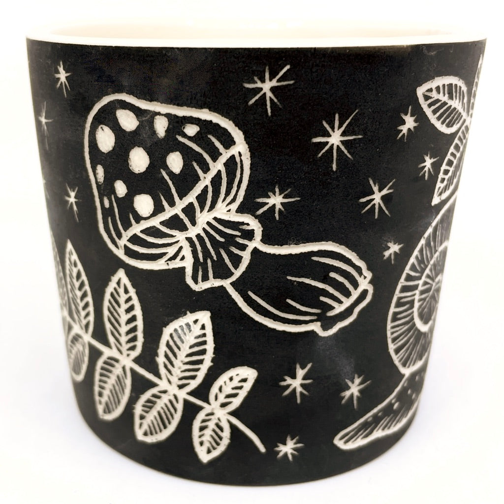 Flora and Fauna Sgraffito Tumbler (by Katie Kelly)