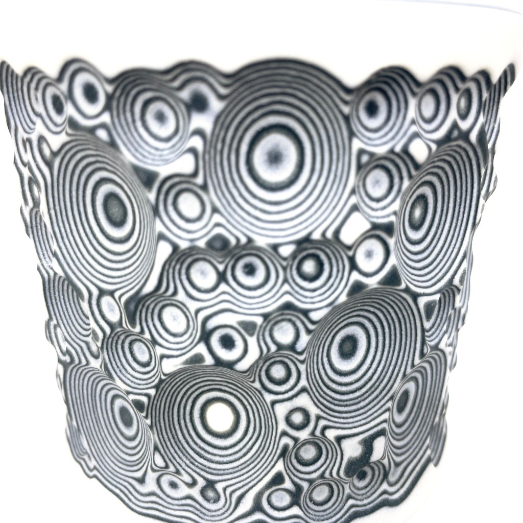 Black & White 27-Layer Buzzed - Functional Fine Art Tumbler (2022)