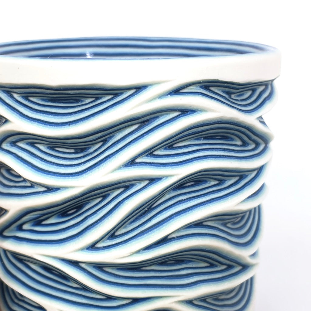 Glacier Flow 25-Layer Tumbler (Tapered Interior lip)
