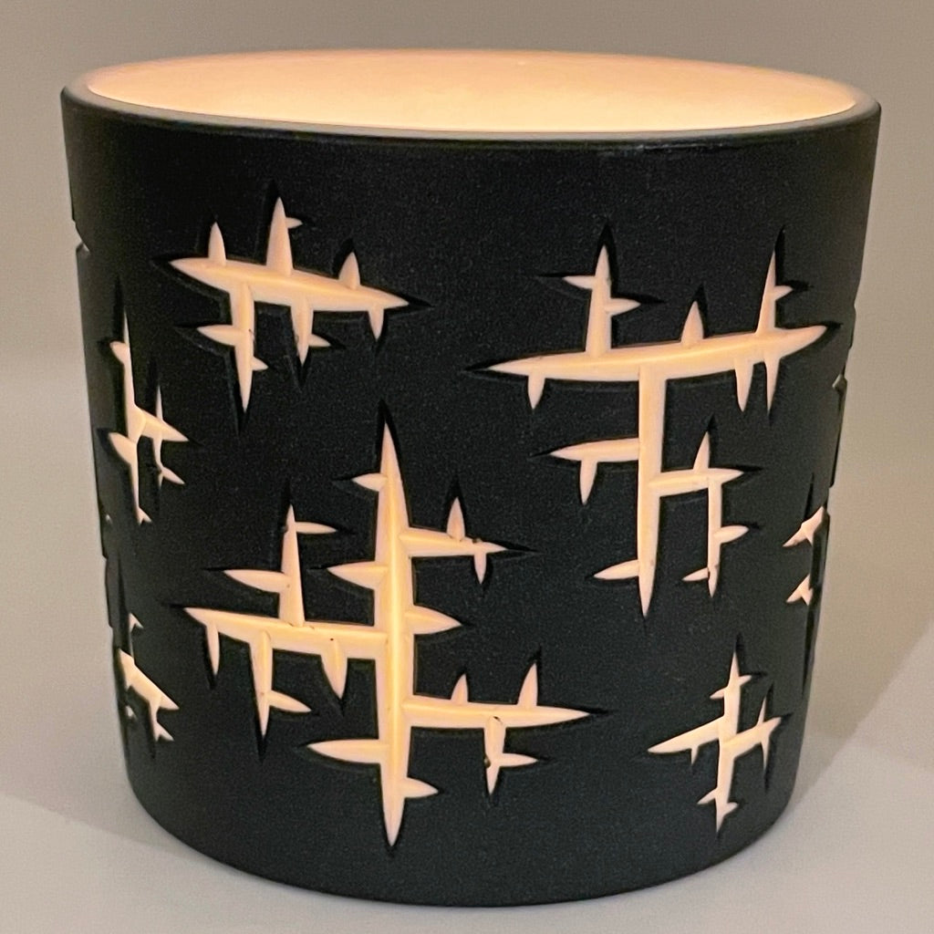 Thorns 2 Layer Carved  Luminary/ Candle Holder -  1 available to ship, then preorder, ship in 4-6 weeks