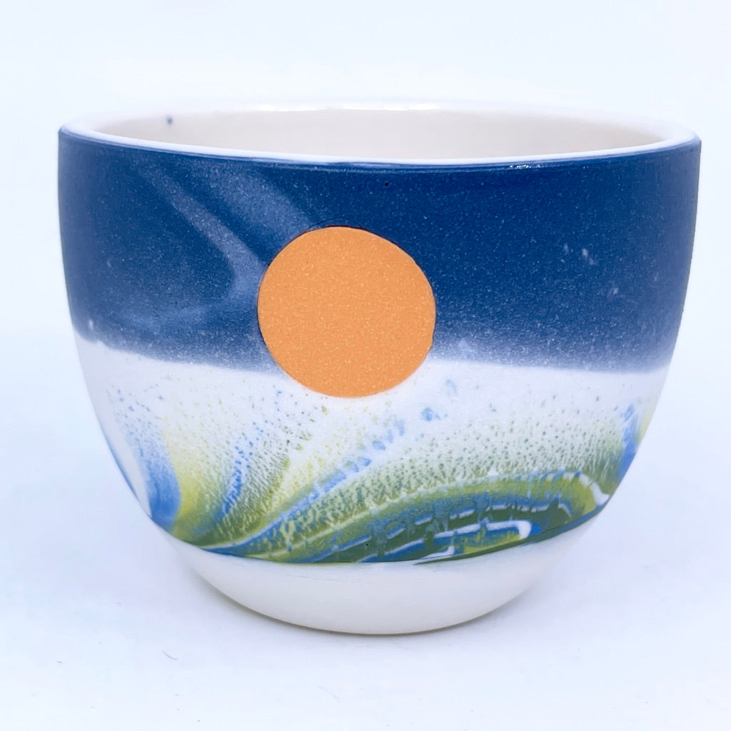 Now Preorder- Earth Day Aurora Teacup - Ship in 3-5 weeks
