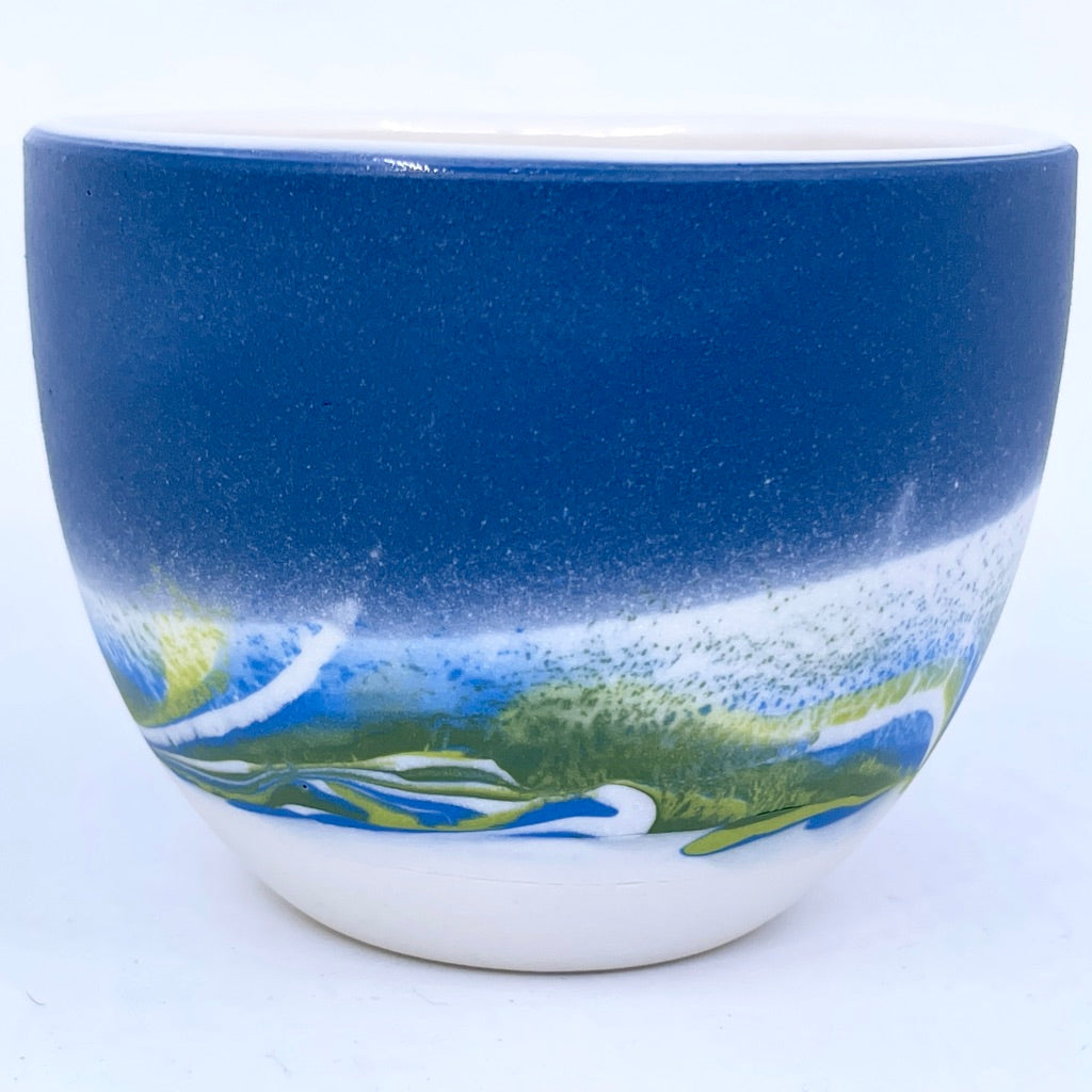 Now Preorder- Earth Day Aurora Teacup - Ship in 3-5 weeks