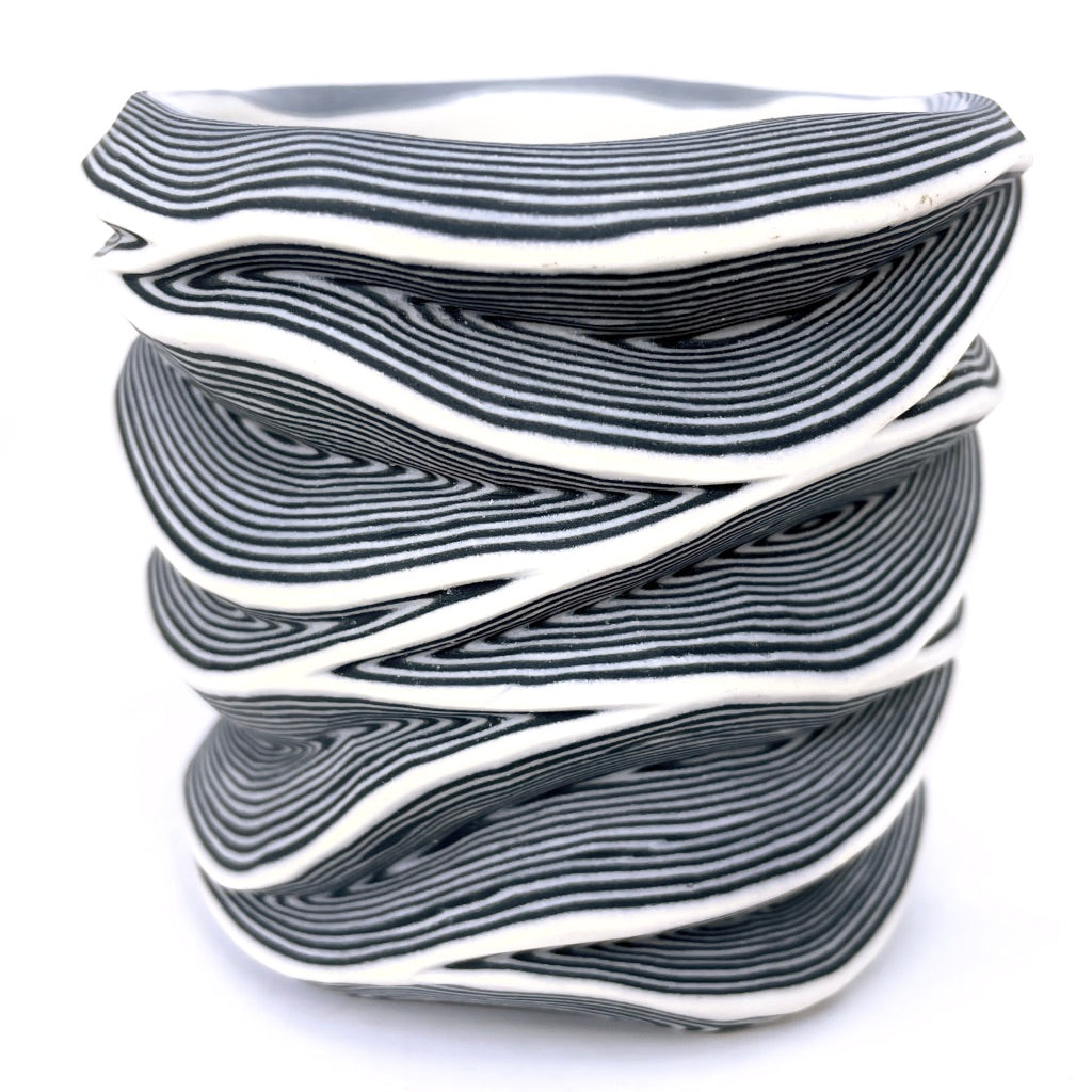 Black & White 27-Layer Flow - Functional Fine Art Tumbler (2022)