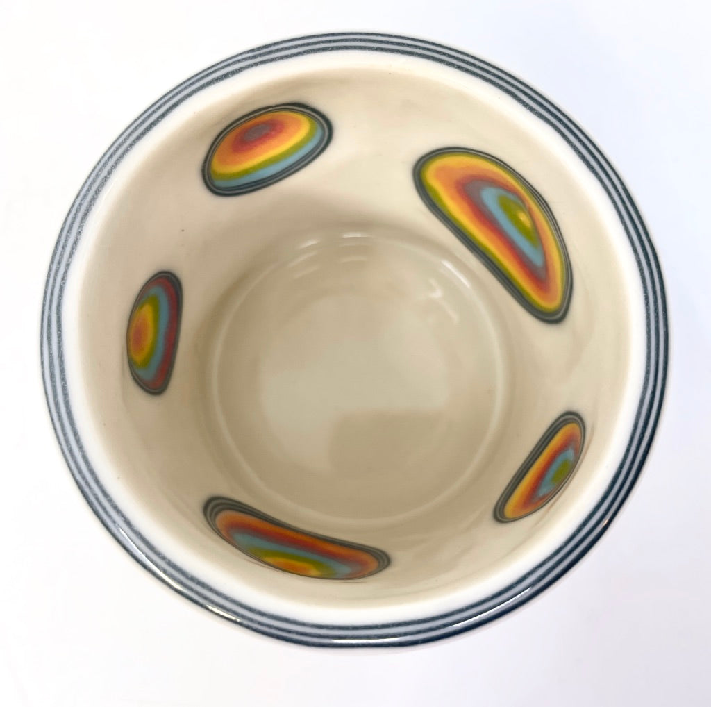 Supernova White & Rainbow Hybrid Carved IN & OUT Tumbler (19 layers, see additional photos!!)