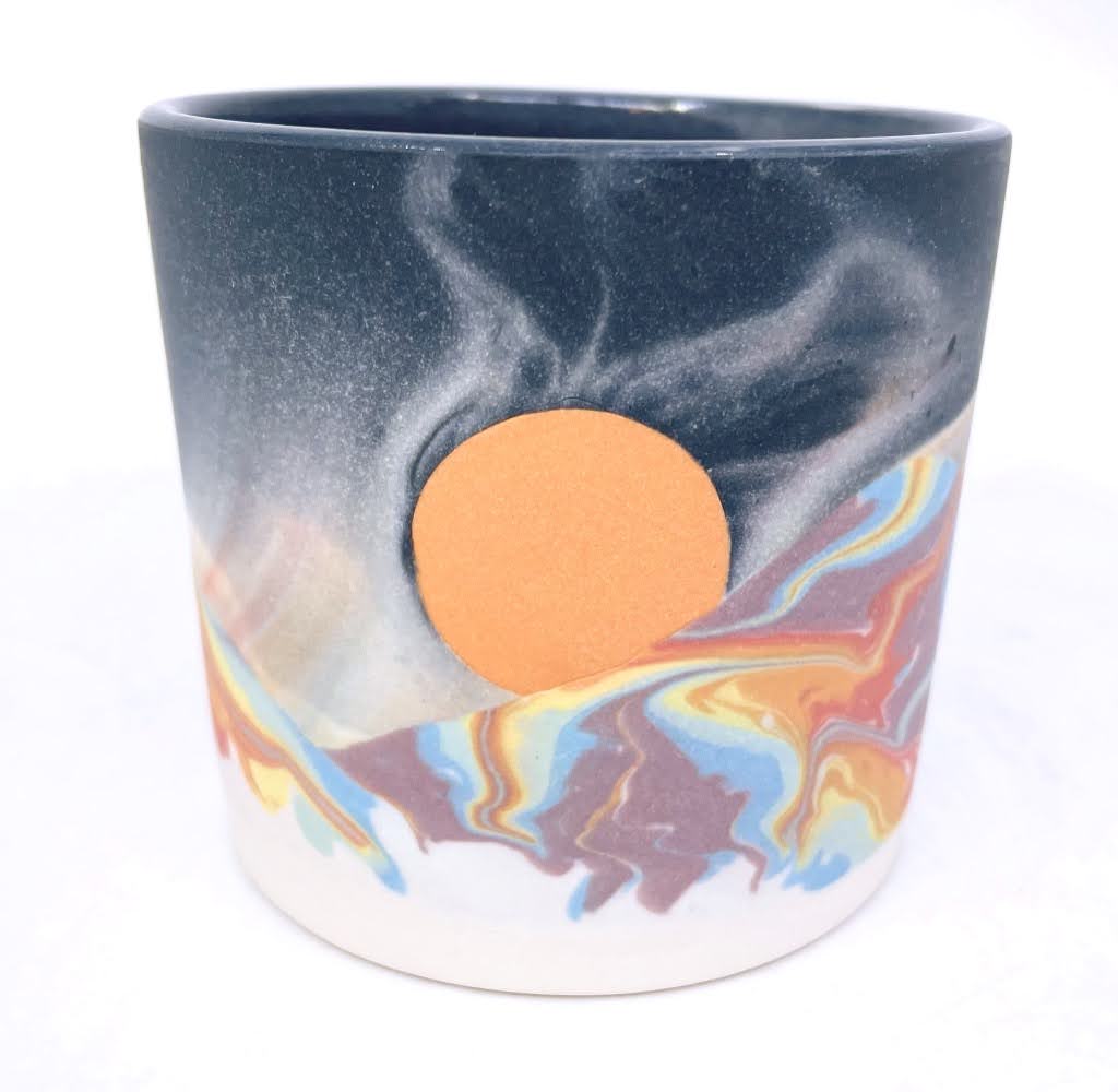White Mountain Stardust Tumbler (with gold rim option not pictured) *Preorder ship in 4-6 weeks*