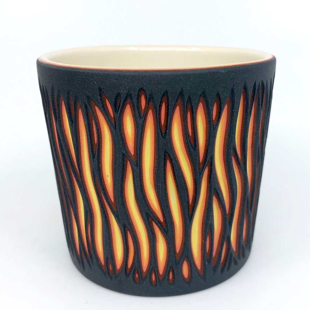Lava Spires Tumbler - 6 Layer Carved