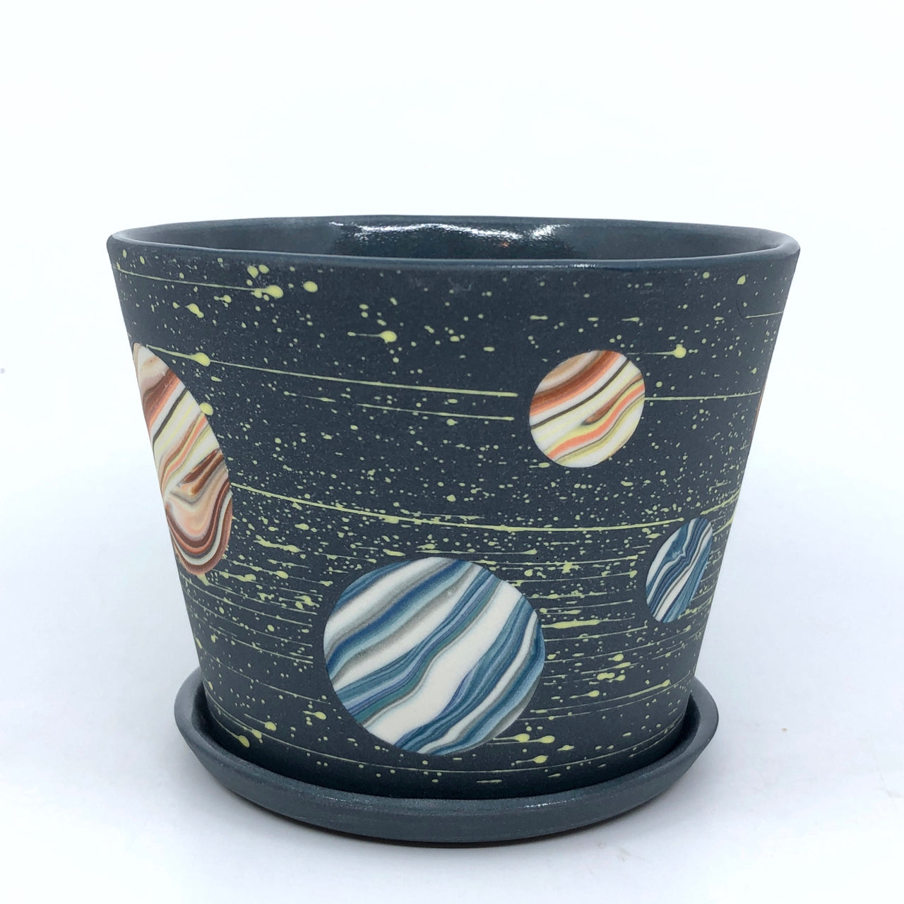 Small Galaxy Planter With Dish