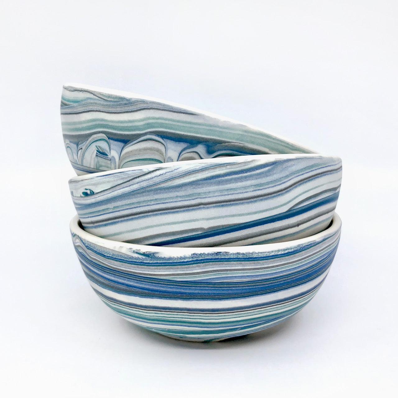 Ocean Strata Soup Bowl (16 oz) *Made to order* ship in 4-6 weeks