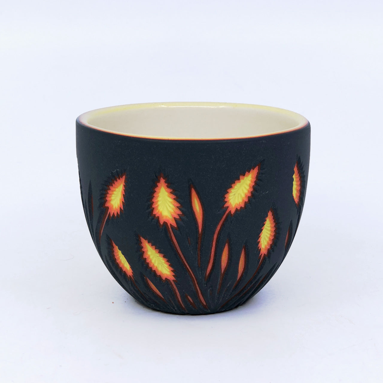 Lava Botanical Carved Teacup