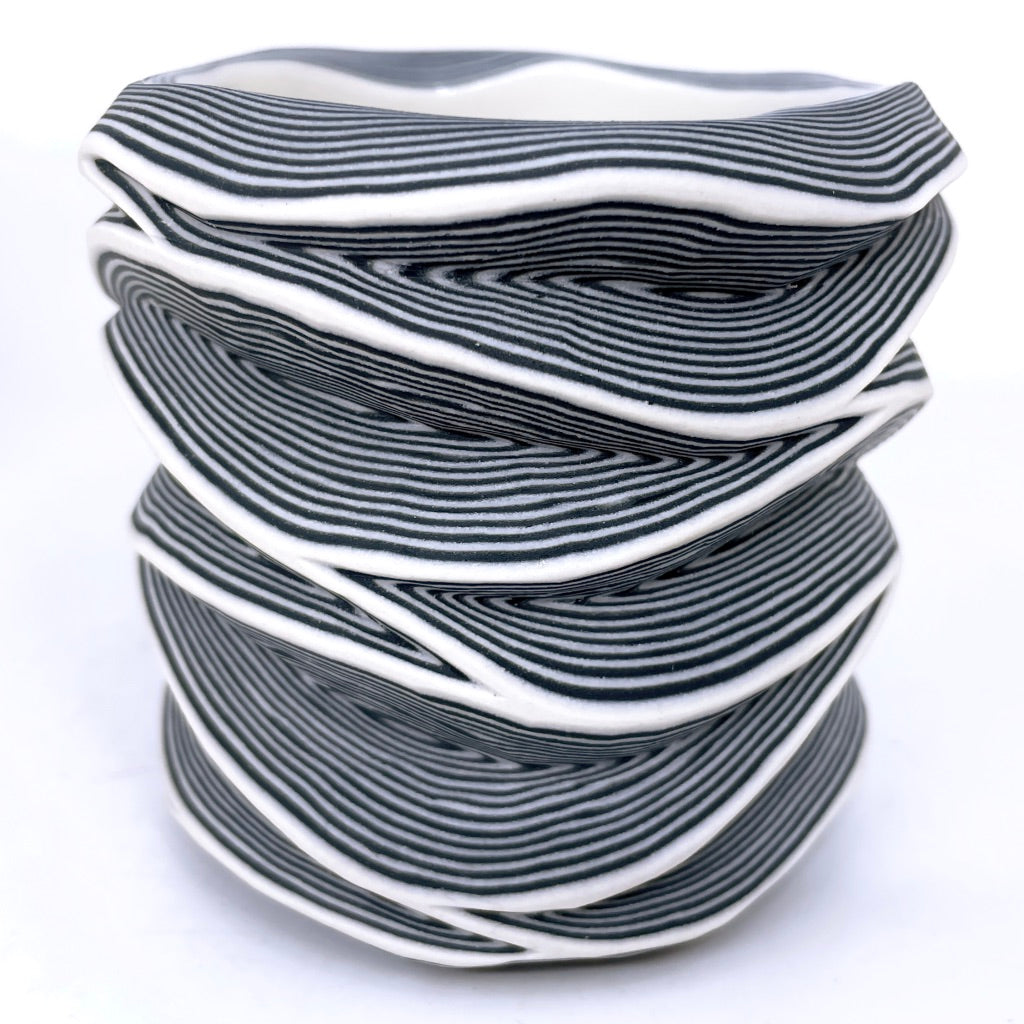 Black & White 27-Layer Flow - Functional Fine Art Tumbler (2022)