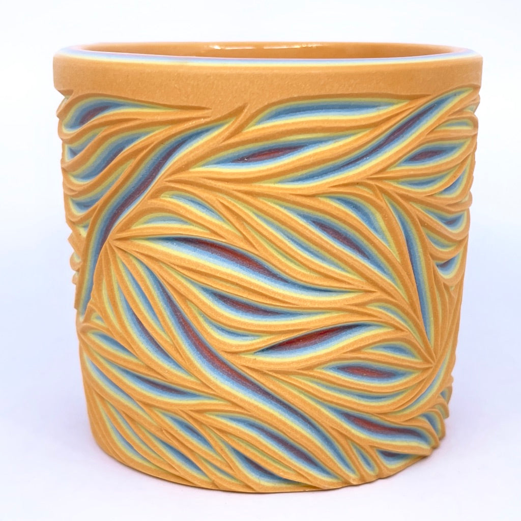 Intricate Carved Rainbow 7 Layer Tumbler