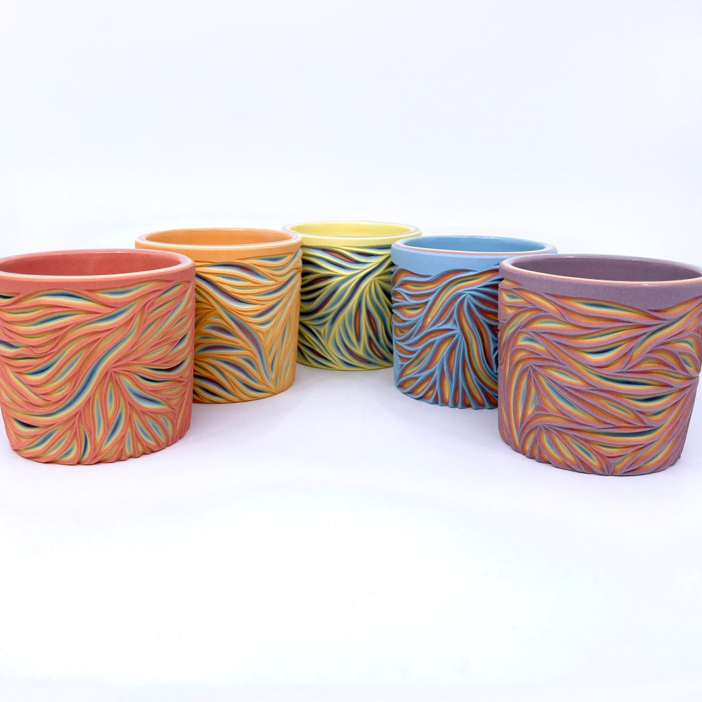 Intricate Carved Rainbow 7 Layer Tumbler