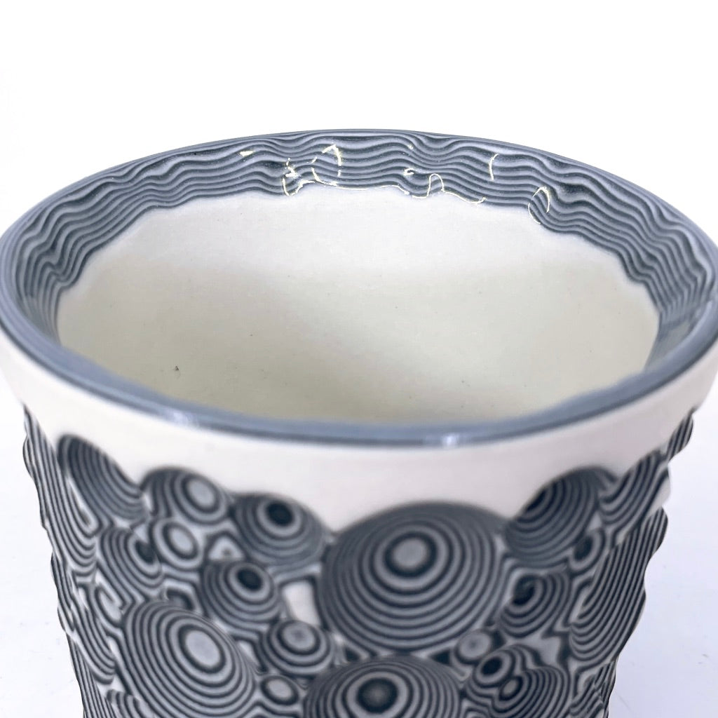 Black & White 27-Layer Buzzed - Functional Fine Art Tumbler (2022)