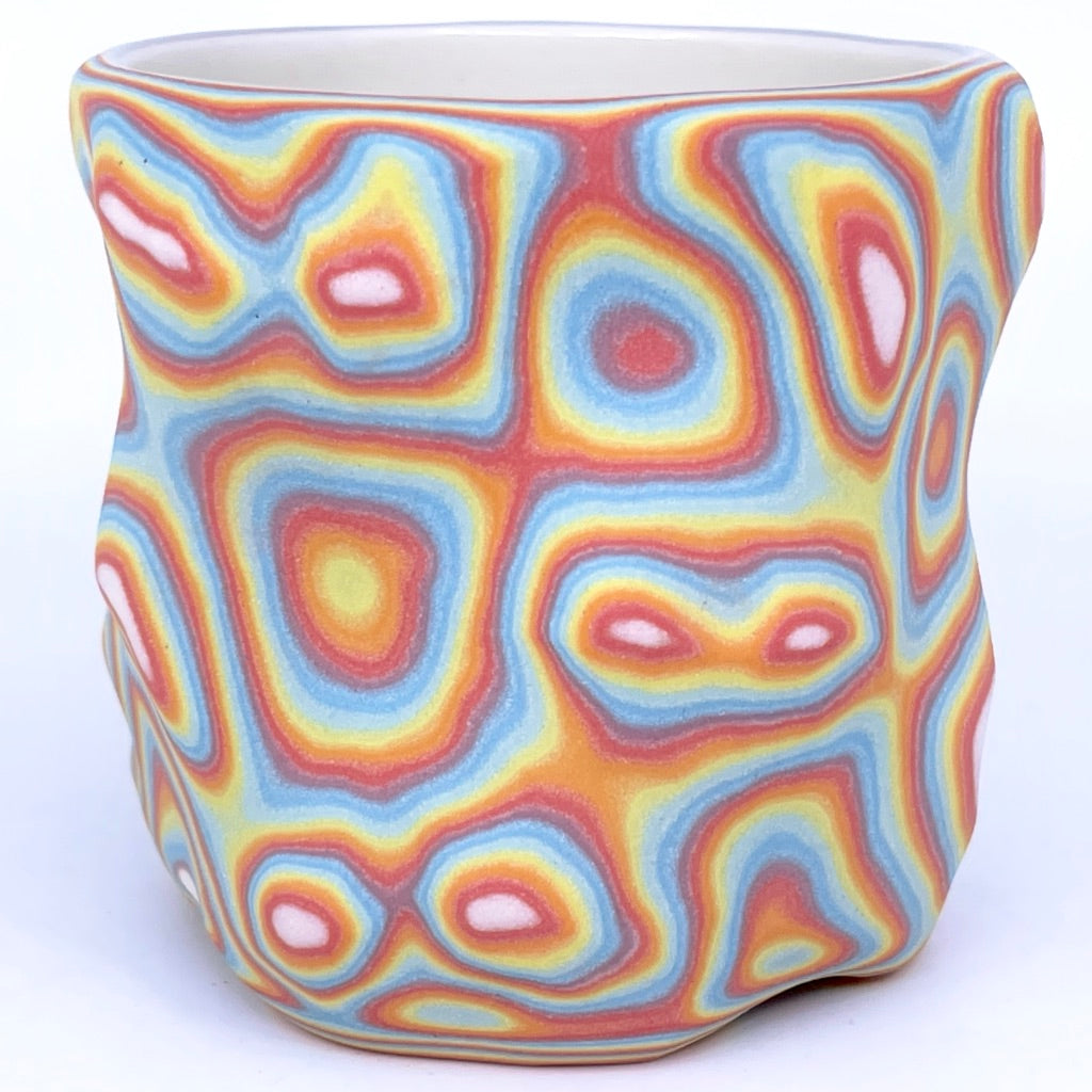 Rainbow 26-Layer Topography Functional Fine Art Tumbler (2022)